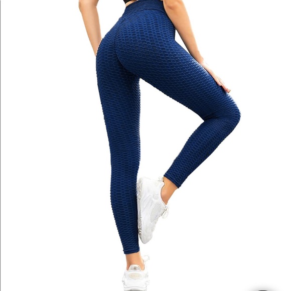 Pants - Textured Honeycomb Leggings